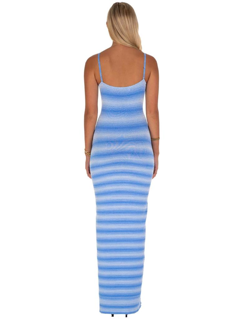 Strapless Sleeveless Sweater Women Spring Summer New Style Temperament Slim Fit Bodycon Knit Dress Long Skirt