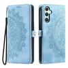 Style 016 For Samsung Galaxy S23 FE Case Skin Feel Totem Imprinted Wallet Leather Phone Cover