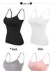 Women's Slimming Camisole with Padded Cups - Gathered, Breathable, and Comfortable