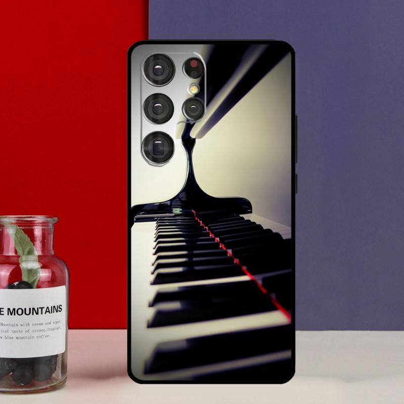 Piano Keys Keyboard design Funda Case For Samsung Galaxy S25 Ultra S9 S10 S20 S21 FE S22 S23 Plus S24 Ultra Phone Cover