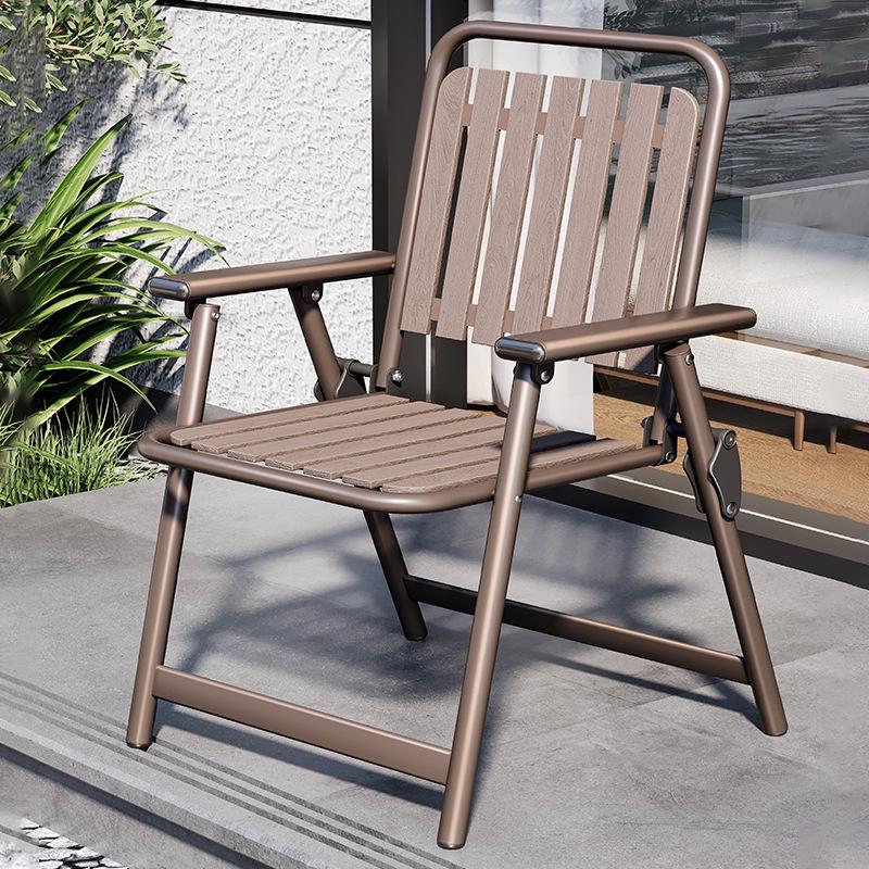 Outdoor Rattan-Style Stackable Patio Chair and Table Set, Wrought Iron Coffee Stool, Ideal for Courtyard or Balcony.