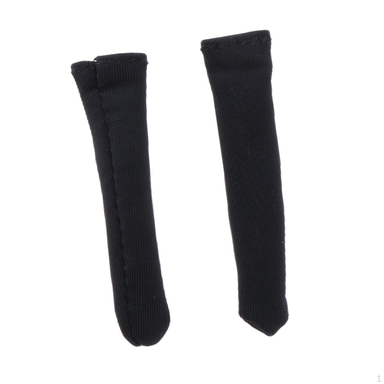 

1/12 Фигурка Чулок Кукла Носки Мужская и Женская Одежда Игрушка для 6 дюймов чёрный