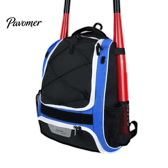 Zaino porta attrezzatura da baseball in nylon impermeabile, grande capacità, tracolla regolabile, borsa per trasporto attrezzatura da softball, zaino per allenamento sportivo e competizione