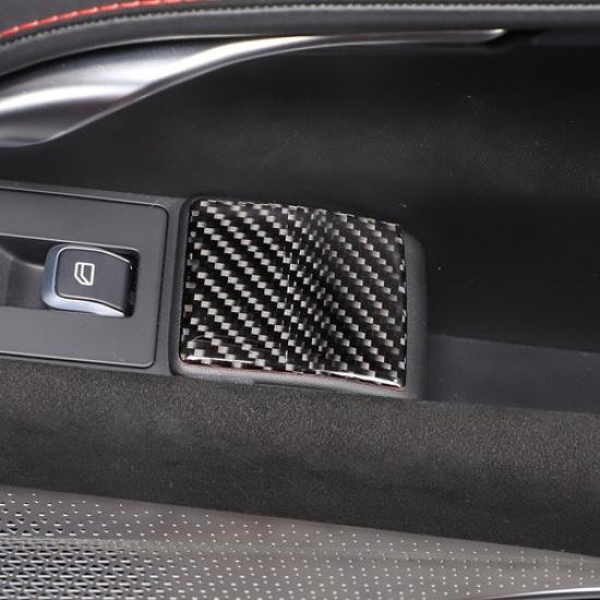 Soft Carbon Fiber Interior Door Handle Lower Trim Sticker For Lotus EMIRA 21-25