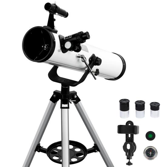 Telescope Large Aperture High Magnification Multifunction 76mm/700mm Monocular Astronomy Telescope with Tripod Finder
