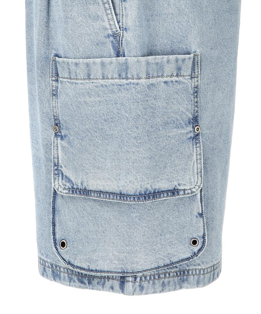 IL CORSO Pocket X-Flap Denim Shorts Light Blue Iepa5E405B1