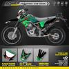 PowerZone Custom Team Graphics Background Decals For 3M Stickers Kit For Kawasaki KLX125 150 2013 2014 2015 Motorcycle