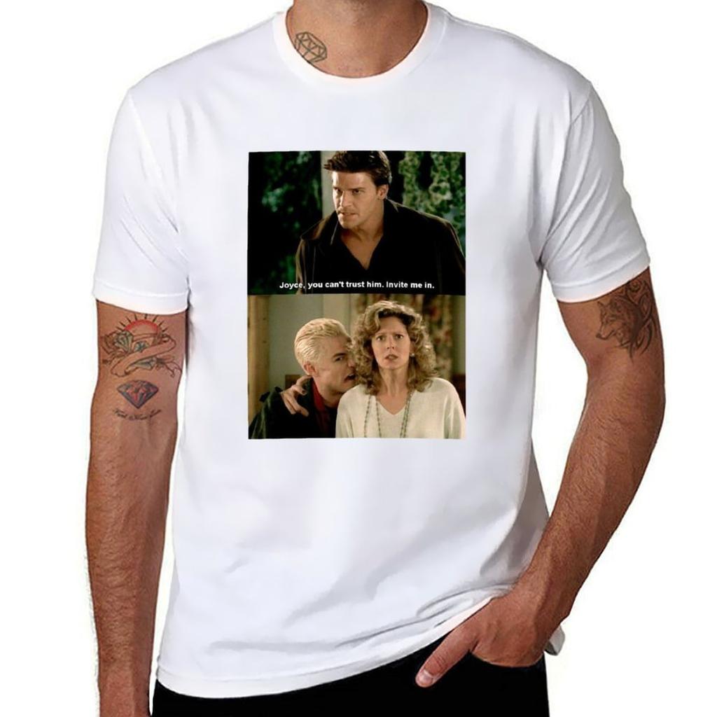 Angel And Spike Tshirt All Weather Casual Short Sleeve Tshirt