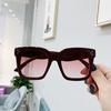 Square Vintage Retro Woman Sunglasses Fashionable Brand Style Designer Women Gradient Sun Eyeglasses Vintage Black Ladies Shades Oculos De Sol