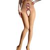 Fashion Bowknot Hollow Out Pantyhose High Waist Elastic Sexy Shaping Leggings Women's Stocking Lingerie Open Crotch Tights
