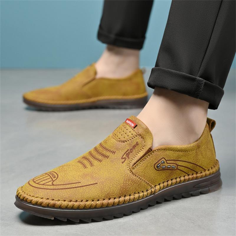 New Men Loafers High Quality Handmade Leather Shoes Moccasins Fashion Casual Shoes for Men Soft Sole Driving Shoes Zapato Hombre