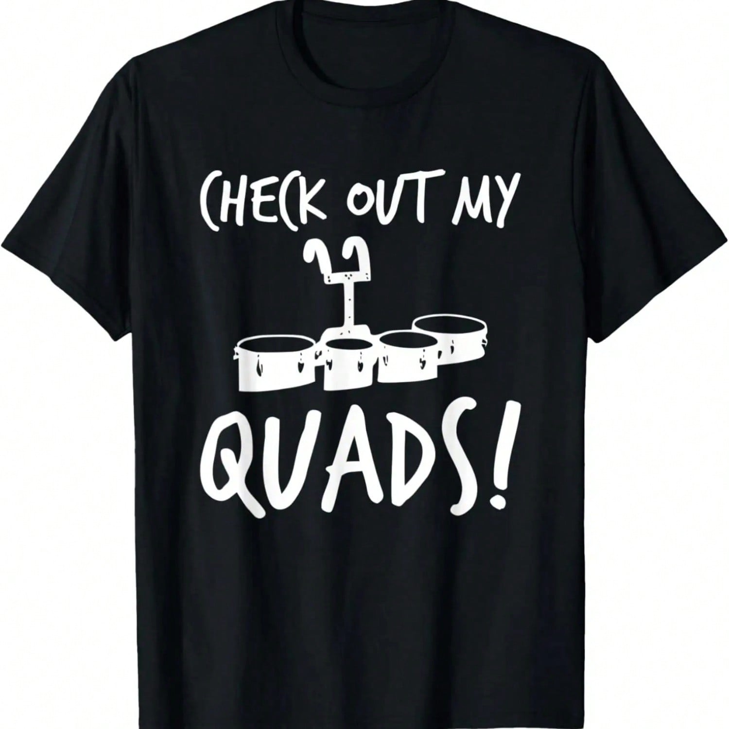 Marching School Tenor Drum Funny Drummer T-Shirt S