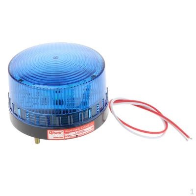 Lampe gyrophare d'avertissement 24V Bleue, Modes d'éclairage double: stroboscopique (stroboscope) ou