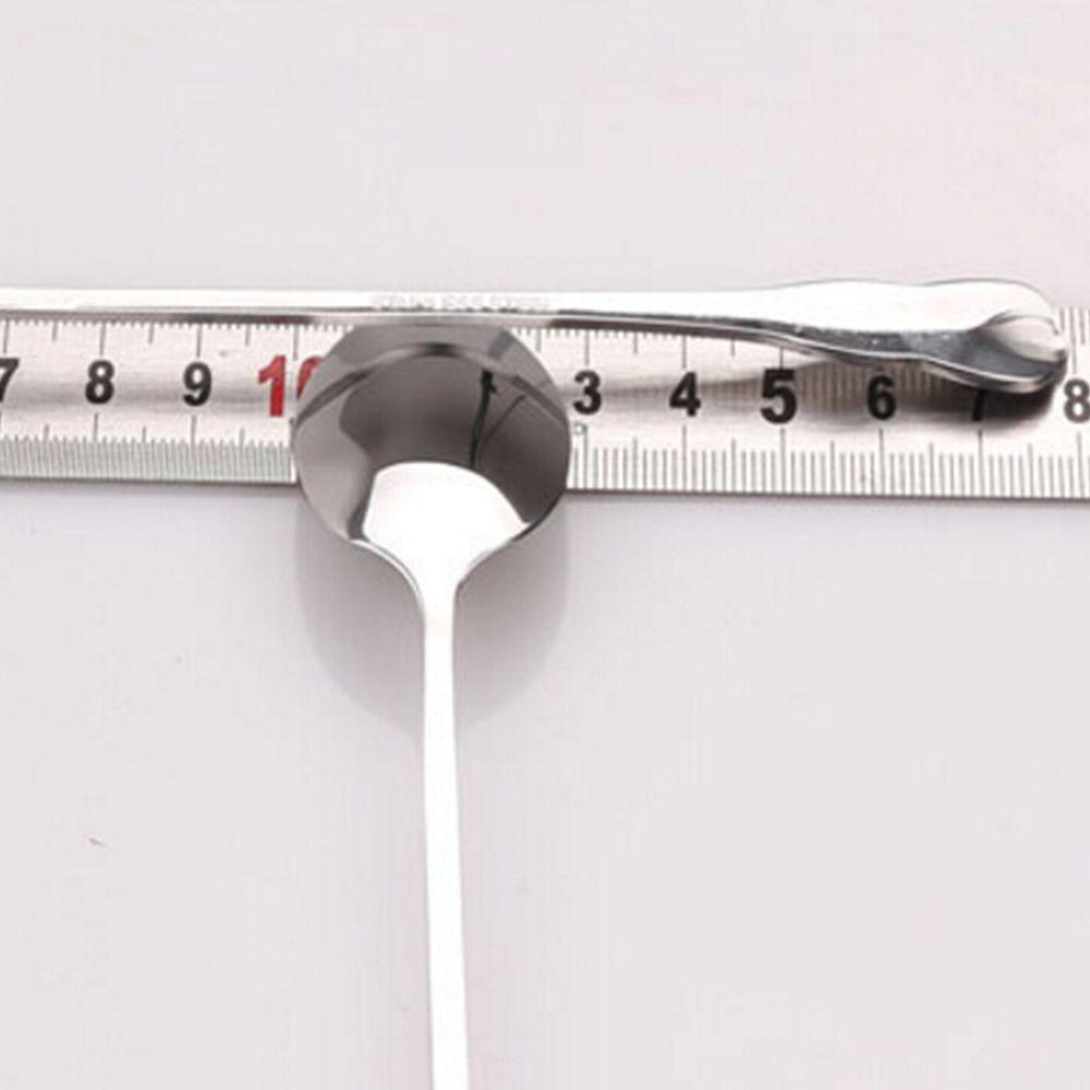 1PC Round Dinner Dessert Long Coffee Stainless Steel Handled Tea Teaspoon  Spoons