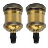 2PCS Vintage Lamp Socket Retro Aluminum Lamp Holder DIY Accessories for E26 27 Vintage BulbsYellow Bronze