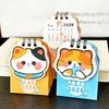 2026 Cute Cat Heart Desk Calendar with Check-in Record Ornament | Cartoon Bean Theme | High-Value Self-Discipline Small Calendar