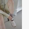 2024 Nanye Solid Color Mid-Tube Pit Strip Boneless Socks Morandi Color Student Stack Socks
