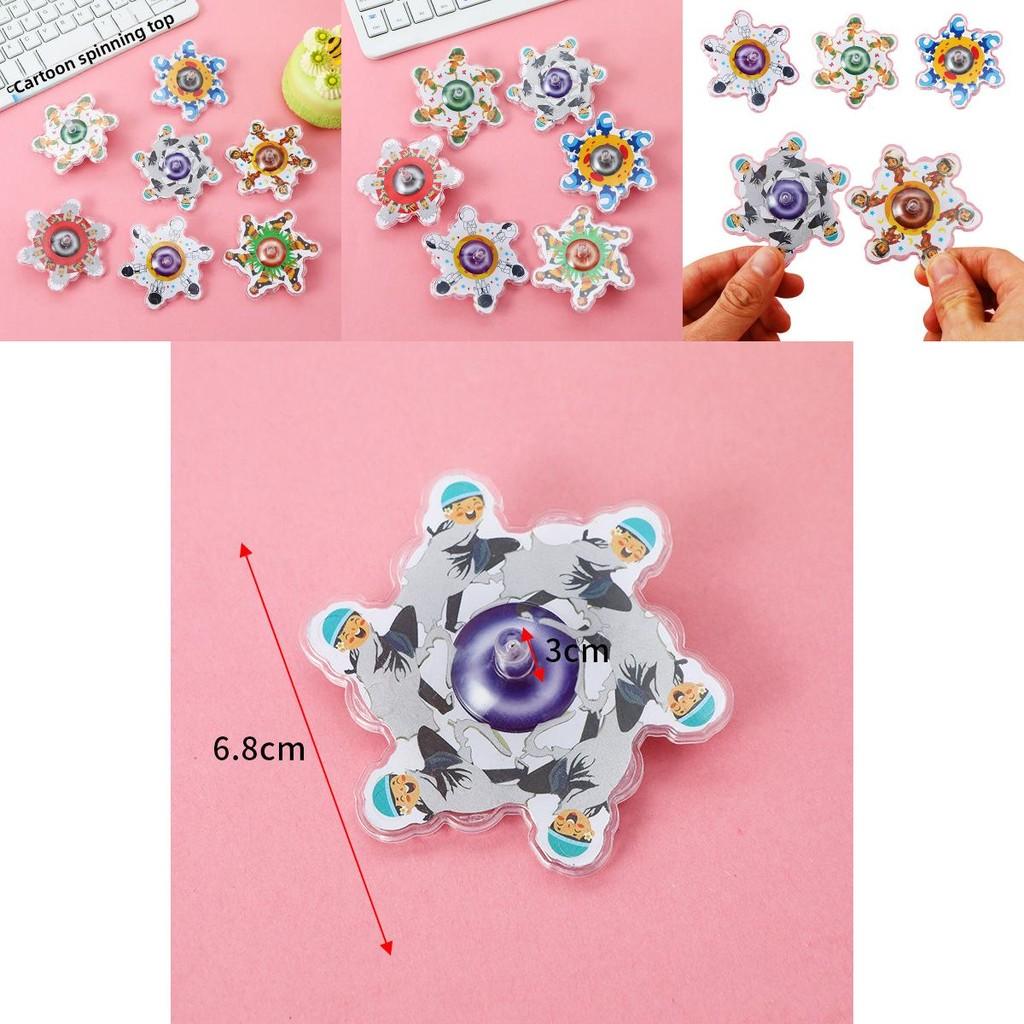 Childrens Cartoon Figure Pattern Gyroscope Toy With Pp Material For Kids And Classroom Entertainment