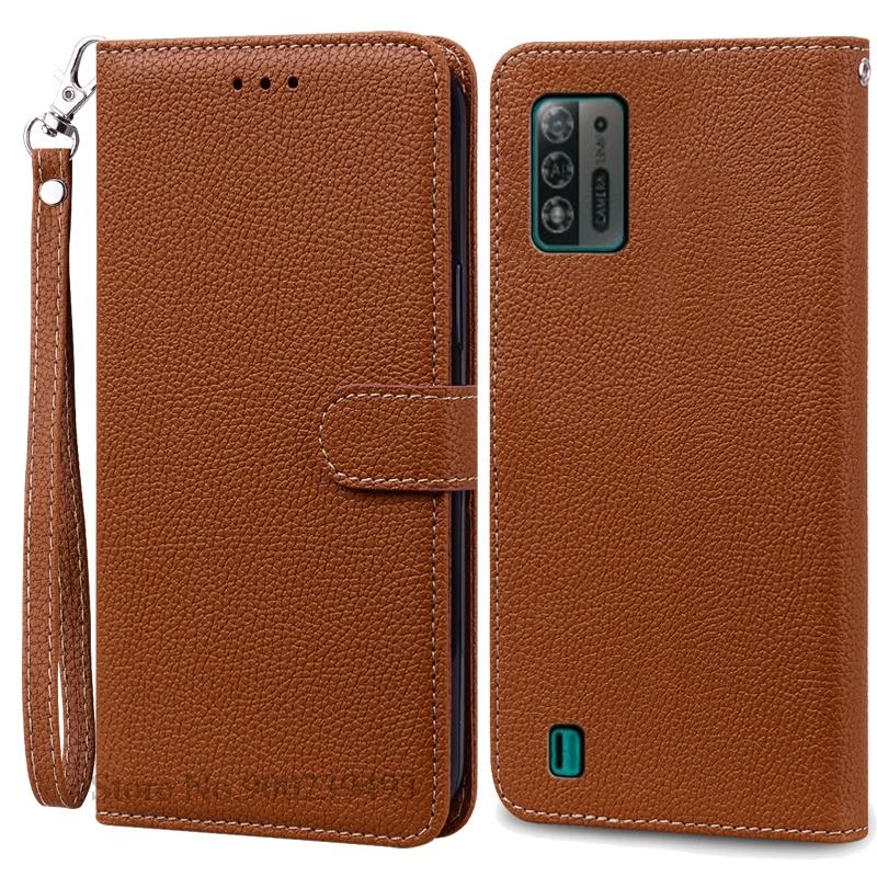 A52 Lite Pouzdro Pro ZTE Blade A52 Lite Pouzdro Měkké Silikonové Peněženkové Kožené Vyklápěcí Pouzdro Pro ZTE Blade A52 Lite Pouzdro TPU Zadní Kryt Etui