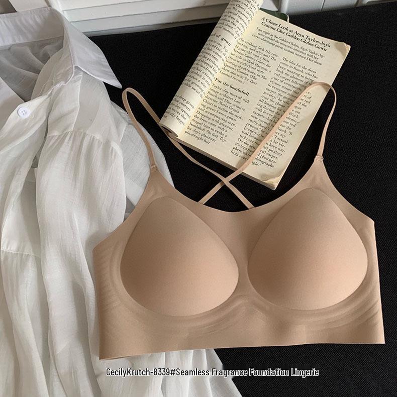 

Летний бесшовный бюстгальтер пуш-ап с тонкими бретелями и низкой спинкой для женщин, невидимый XL (70-80 kg)