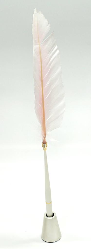 Made in Goose Feather Plastic Bunker Pen Brasda Capo Pen Pink Japan, + Stand, Feather, Q-S1P1WG-1-P
