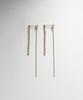 Earrings K10 Ball Chain Front and Back Stud Earrings 40576542 Yellow Gold 00 [Kokoshnik] Women's (100)