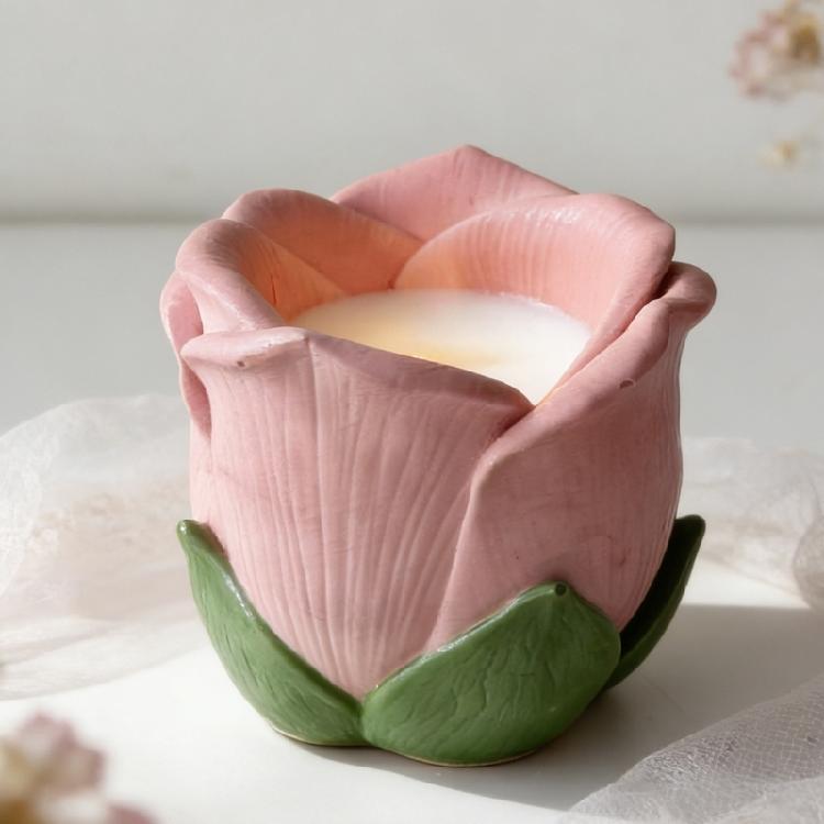 Tealight Candle Holders Silicone Molds Jewelry Storage Box Molds Flower Candlestick Resin Molds for Epoxy Casting Crafts