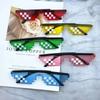 Óculos de Sol Thug Life 8 Bits Pixelados Masculino Feminino Marca Festa Óculos de Sol Mosaico UV400 Óculos Vintage Unissex Presente Óculos de Brinquedo Amagi