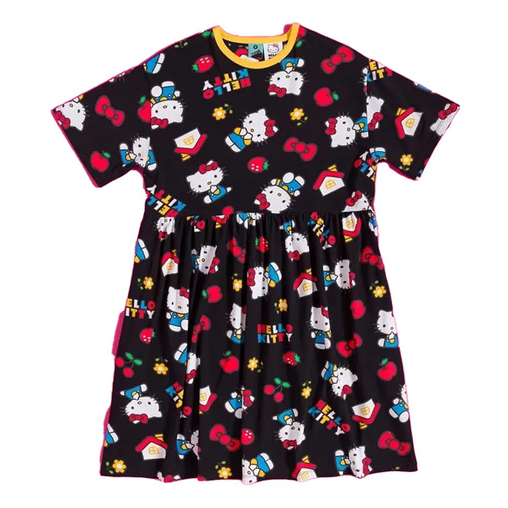 Hello Kitty Womens/Ladies Classic All-Over Print Smock Dress