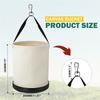Heavy-duty canvas tool bucket with plastic base, 12 inches x 15 inches, portable storage box for mechanics/carpenters (2-pack)