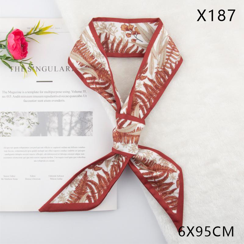 Versatile Vintage Silk Scarf: Hair Tie, Headband, Bag Accessory