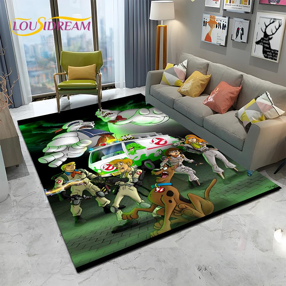 Horror Movie G-Ghostbusters Cartoon Carpet Rug for Home Living Room Bedroom Sofa Doormat Decor,Kid  Area Rug Non-slip Floor Mat