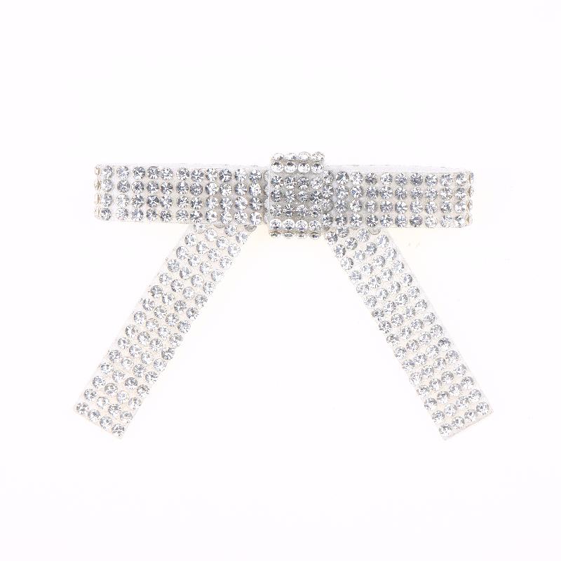 Handmade Pu Rhinestone Bow Brooches For Women Unisex Knot Pins Event Party New Vintage Gifts Backpack Decoration
