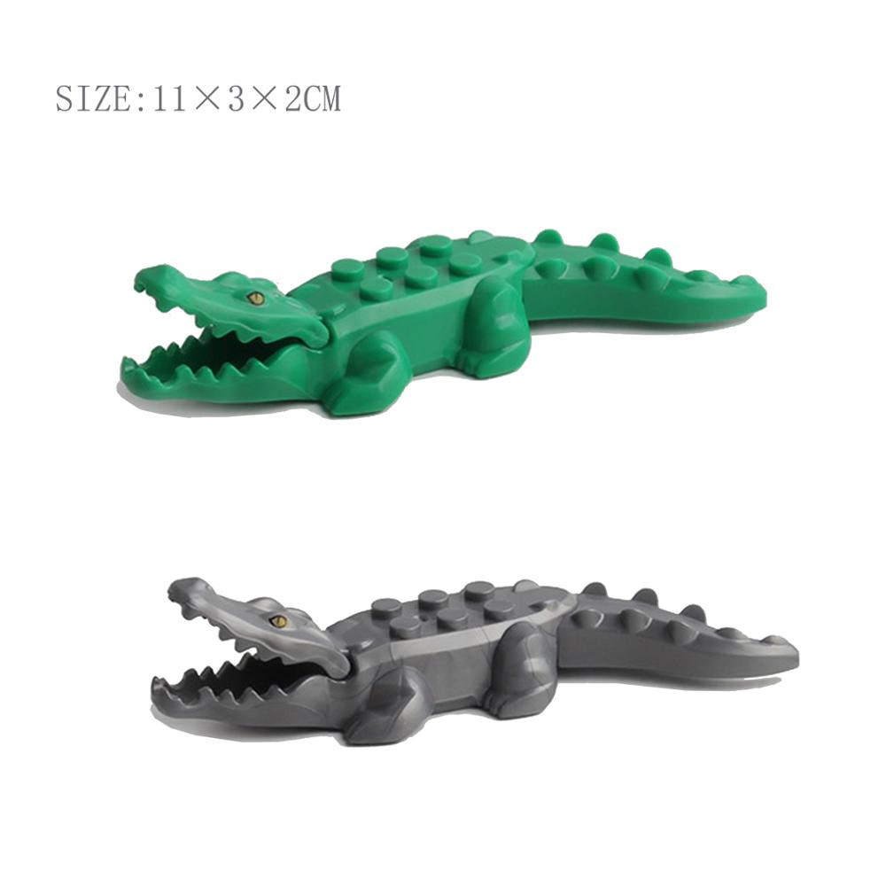 Building Blocks Brick Toys Crocodile Animal Model Educational Blocks Toys for Children Kids Toys