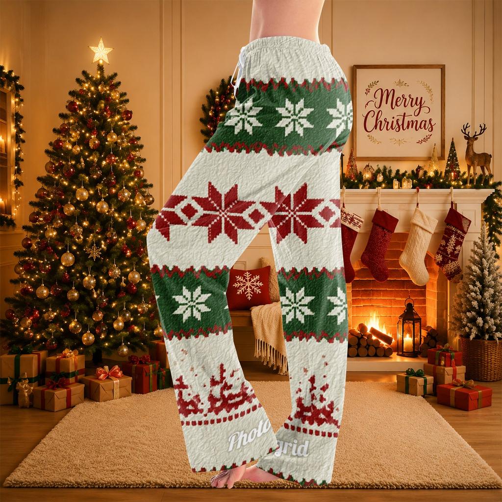 Women's Christmas Print Pajama Pants for Sleep and Casual Wear