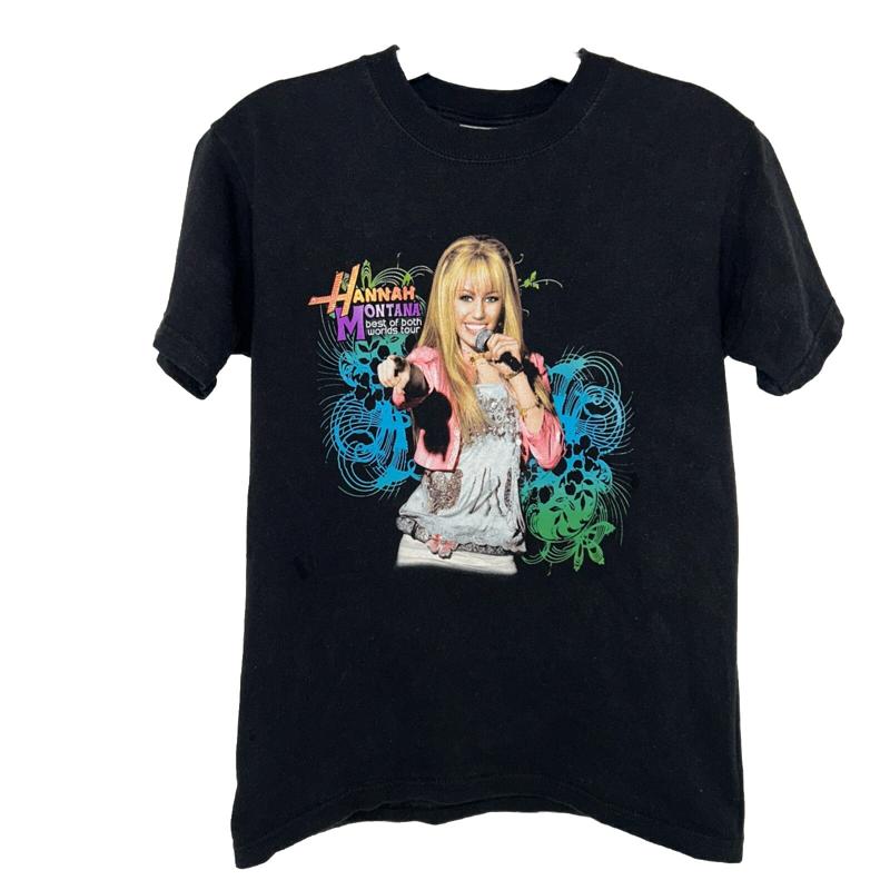 Vintage Y2k Hannah Montana Best Of Both Worlds Youth T Shirt Size Large