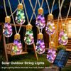 80 Led Solar Outdoor String Lights, Fairy String Lights, Courtyards Gardens, Parties, Camping Christmas Decoration
