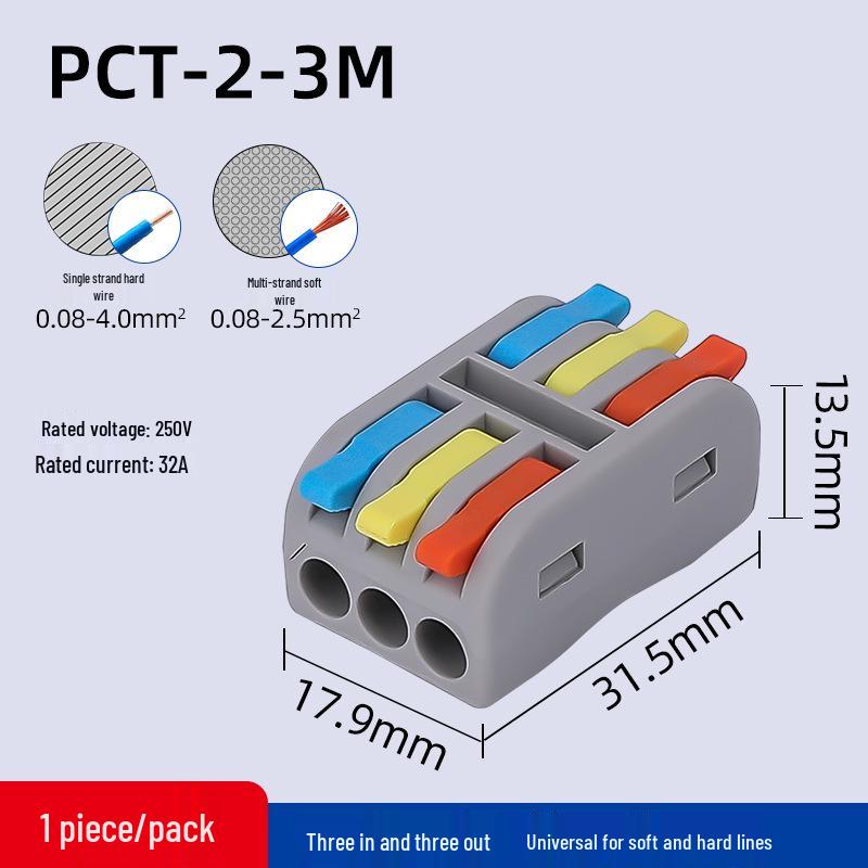 Bornier Mini Type PCT-2-2M/3M: Entrée-Sortie Double/Triple, DF-42/62: Double Entrée, Quadruple/Sextuple Sortie