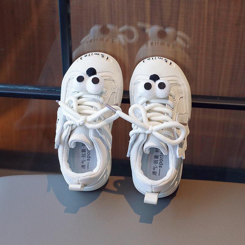 

Детские кеды на липучках 2025 весна и осень новые милые спортивные туфли мальчики нескользящие одинарные туфли девочки белые туфли 22-26 yards 5 pairs in one hand