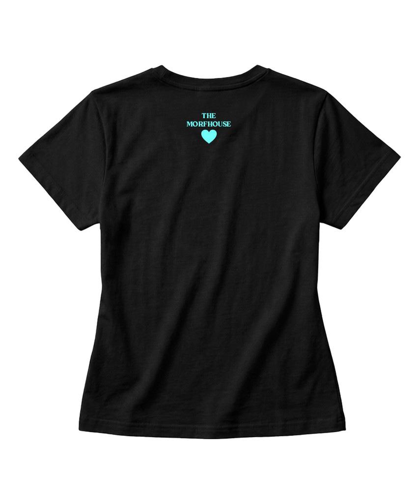 Deomopeuhauseu Small Heart Point Slim Fit Short Sleeve T-Shirt Black