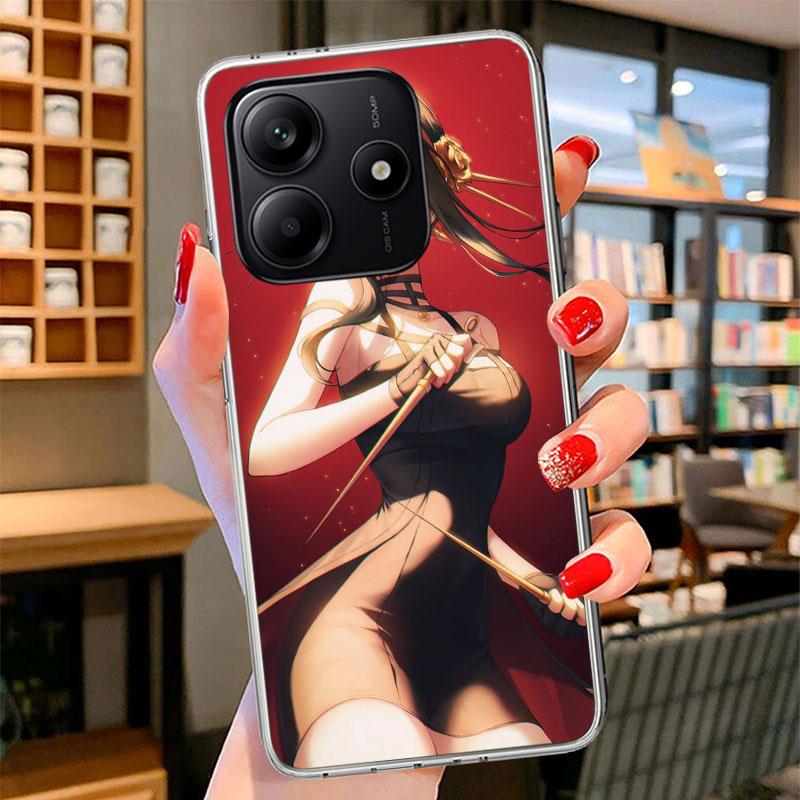 S-Spy Family Yor F-Forger Phone Case For Xiaomi Redmi Note 15 14 13 12 11 10 Pro Plus 14S 12S 11S 11T 11E 10S Soft Fundas Shell