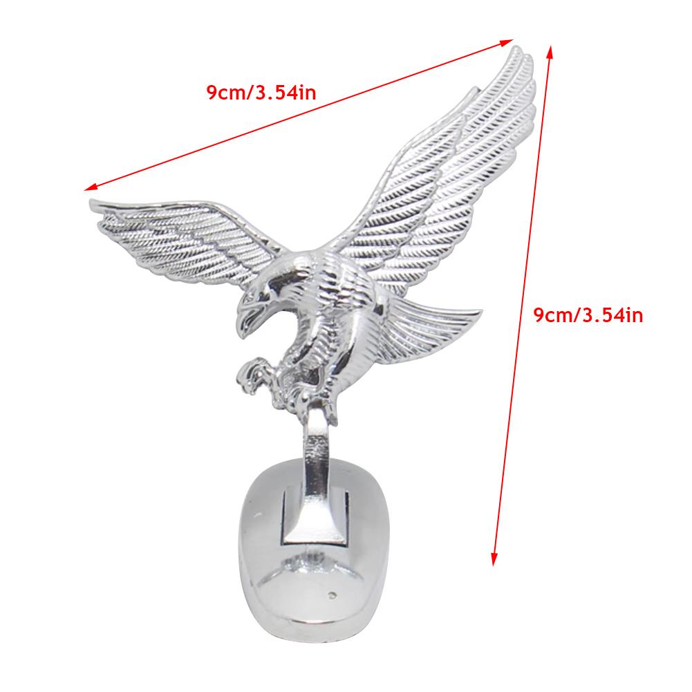 Car Auto Motorcycle Body Sticker 3D Eagle Angel Wings Badge Style Metal Aluminum Decals Silver/Gold Exterior Accessories