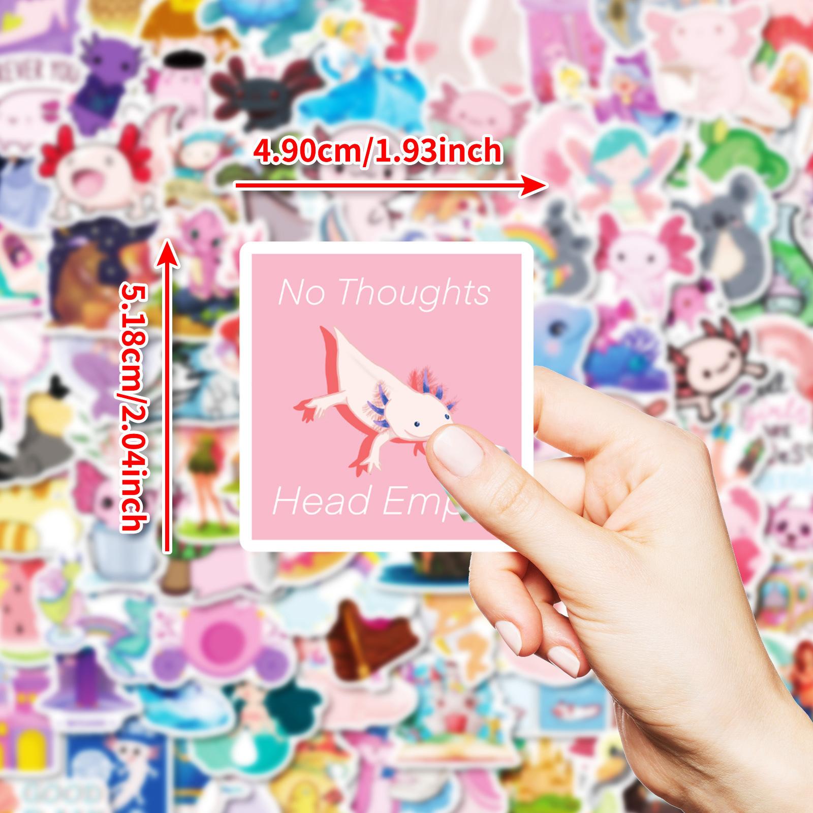 

100 Small Size 4Cm Pink Cute Little Animal Stickers Diy Skateboard Water Cup Flat Refrigerator Pack