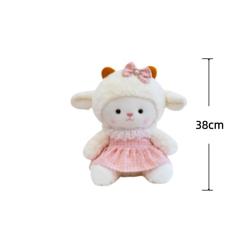 Sheep Plush Toys 23283848Cm Dressing Sheep Stuffed Doll Kawaii Home Decor Toys Accompany Adorably Sleep Toy Birthday Gifts