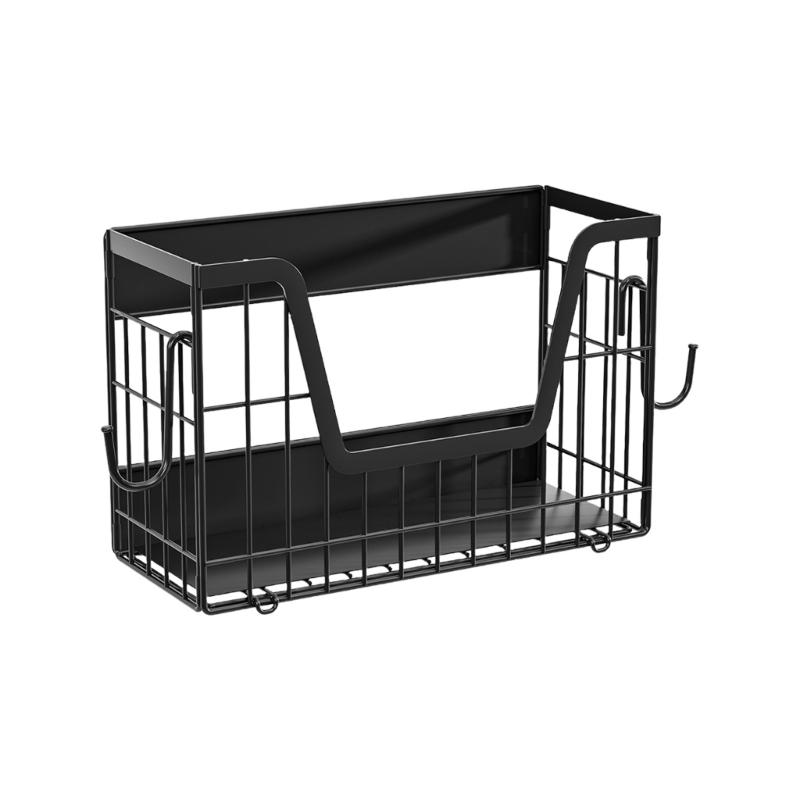 Folding Metal Storage Basket Wire Shelf Fruit Potato and Onion Storage Bins Fridge Side Basket Magnetic Spices Rack 1