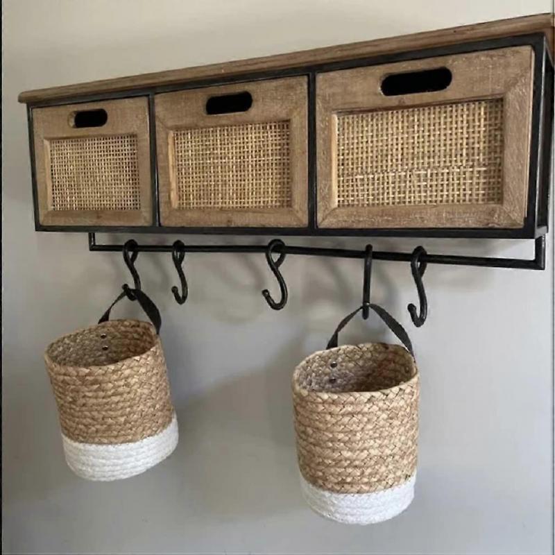 AIESY 2Pcs Handcrafted Decorative Plant Hanging Baskets