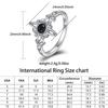 Witchy Celtic Knot Wave Ring Black Diamond Minimalist Cute Jewelry for Women