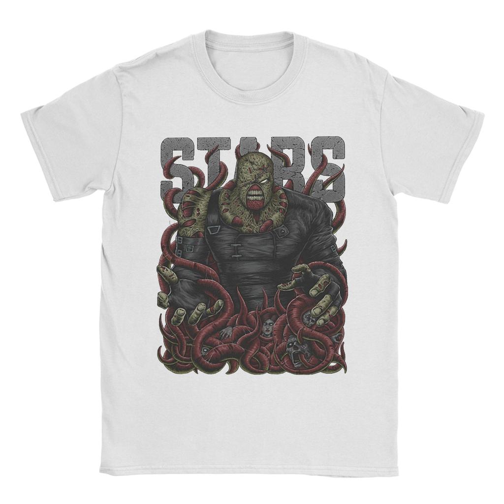 Humorous Residents Evils Nemesis TShirt for Men Crew Neck 100 Cotton T Shirt Short Sleeve Tees 6XL Clothes