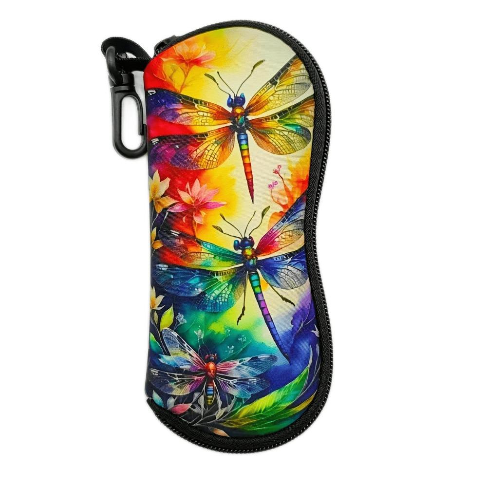Nylon Zonnebril Opbergtas met Sleutelhanger Zonnebrilhouder Zonnebril Pouch Bril Accessoires