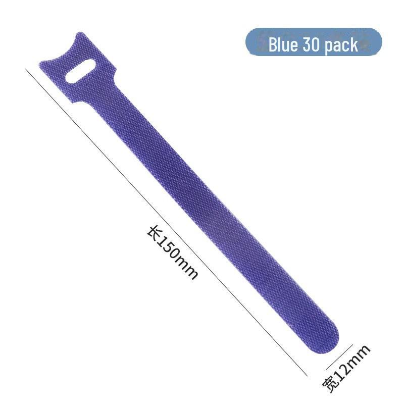 Self-Locking Nylon Cable Ties with Self-Adhesive Velcro for Wire Management